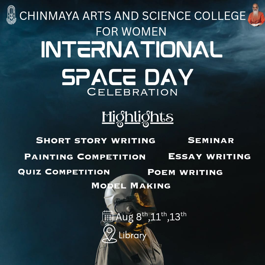INTERNATIONAL SPACE DAY CELEBRATION 8TH,11TH & 13TH AUG 2025