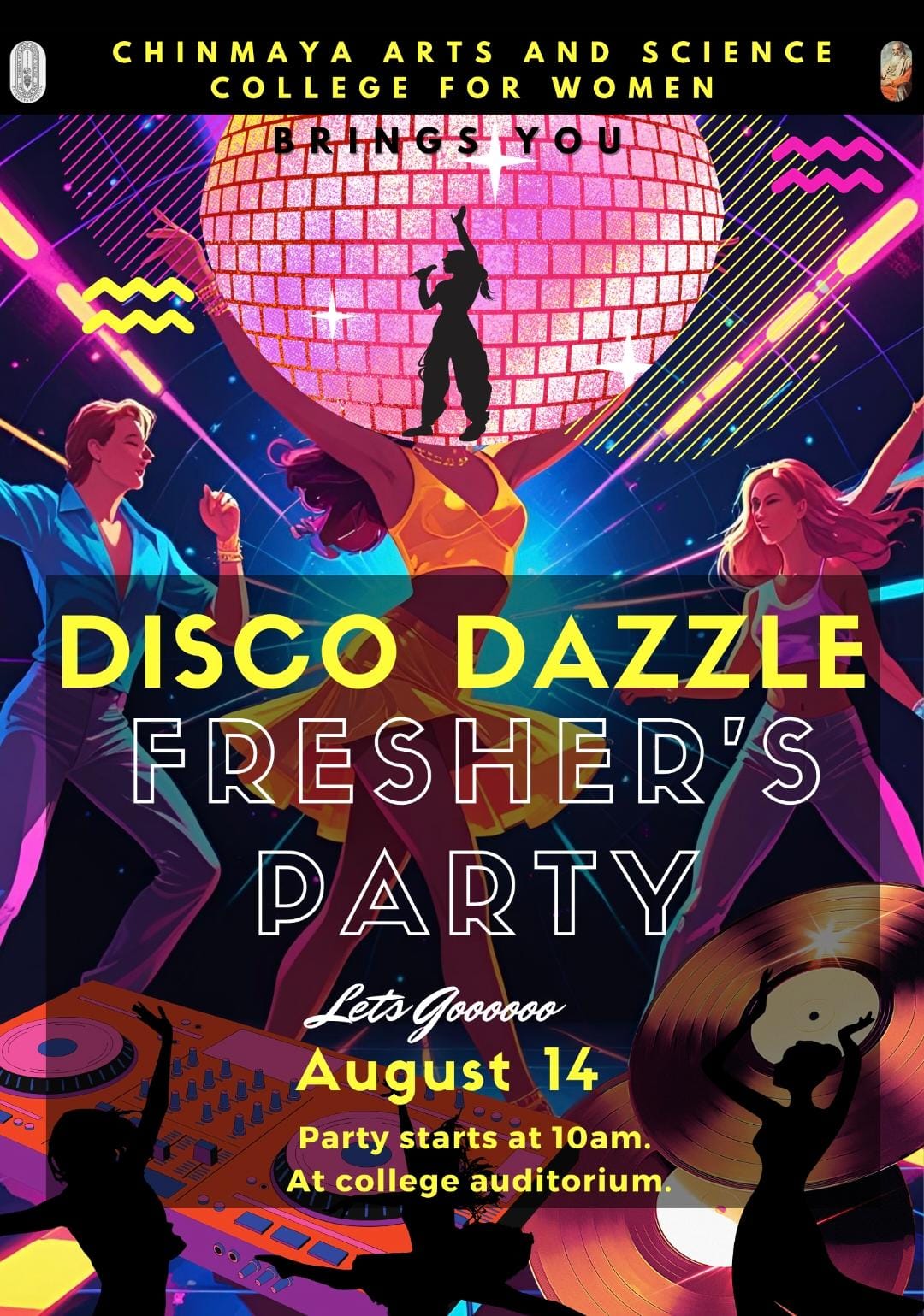 DISCO DAZLE - FRESHERS PARTY - 14-8-25