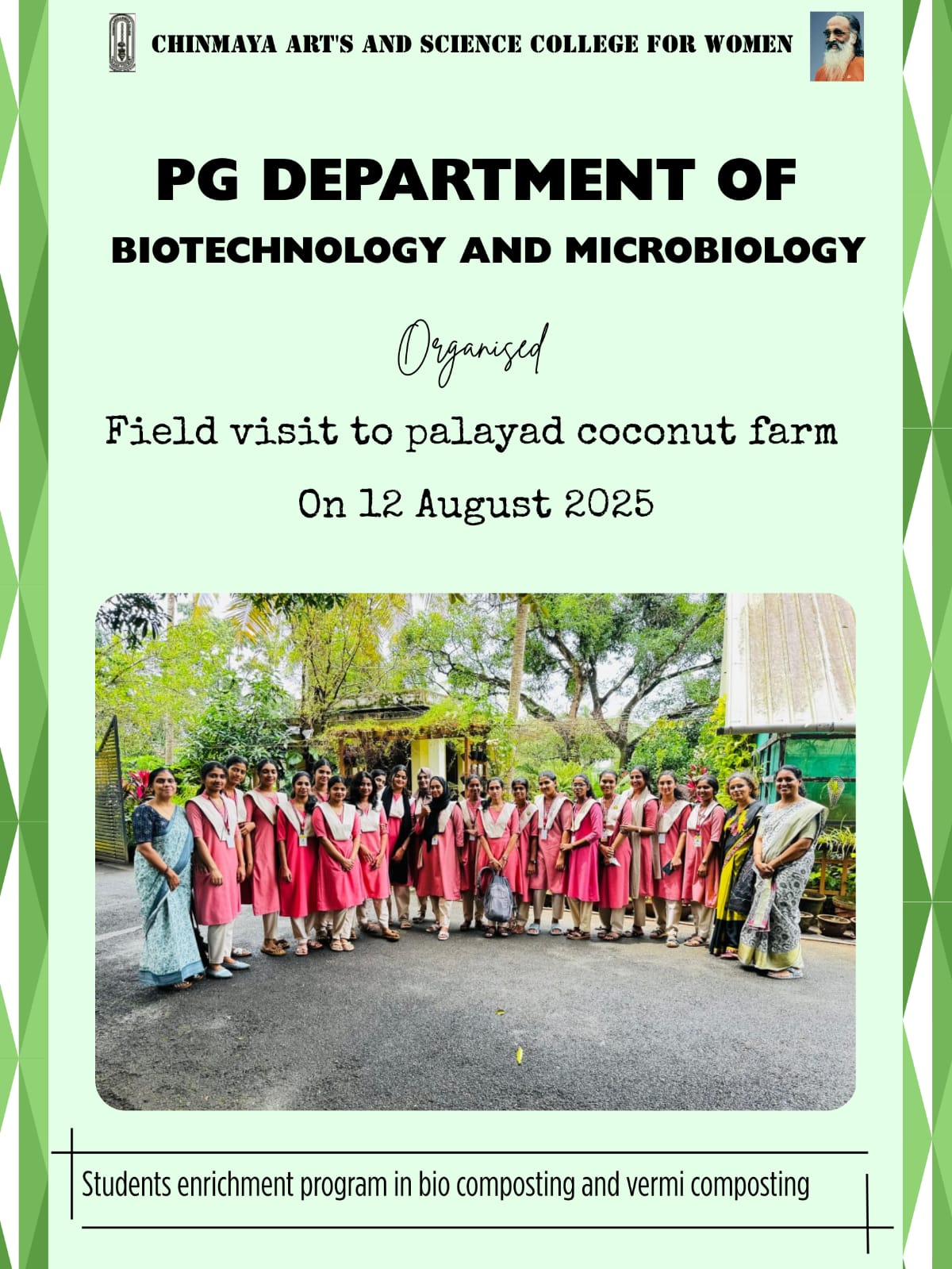 BIOTECH FIELD VISIT TO PALAYAD COCONUT FARM 12 AUG 2025